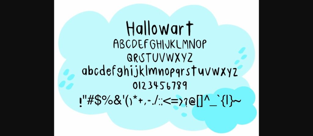 Hallowart Font Poster 7