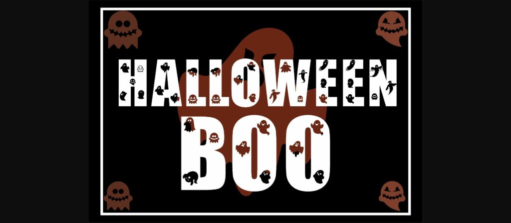 Halloween Boo Font Poster 1