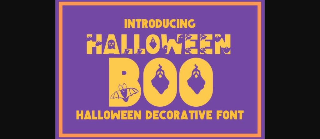 Halloween Boo Font Poster 1