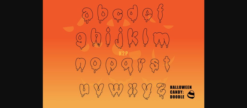 Halloween Candy Font Poster 7