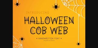 Halloween Cob Web Font Poster 1