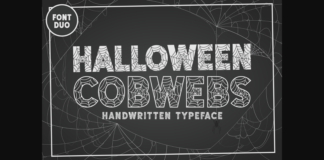 Halloween Cobwebs Font Poster 1