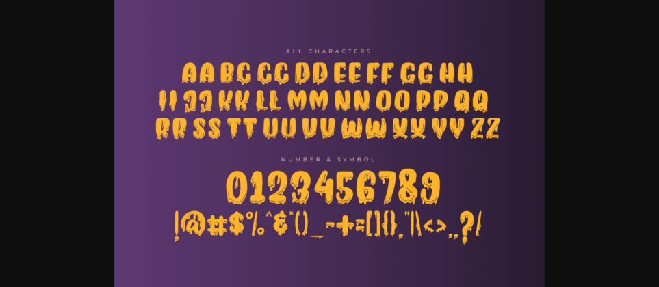 Halloween Dripper Font Poster 4