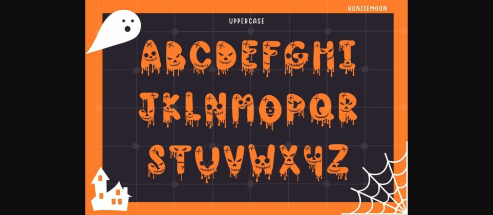 Halloween Face Font Poster 4