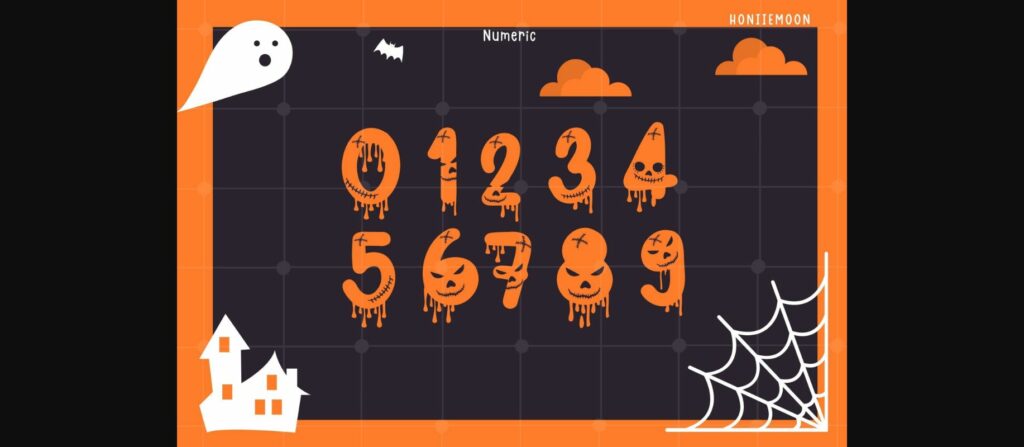 Halloween Face Font Poster 6