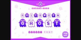 Halloween Ghost Font Poster 1