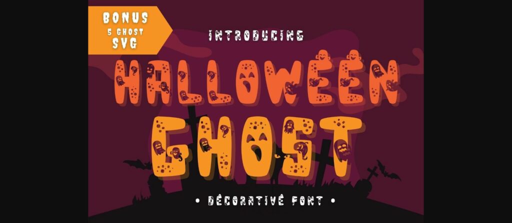 Halloween Ghost Font Poster 1