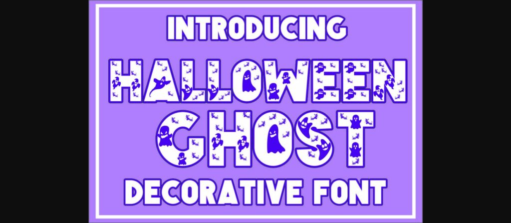 Halloween Ghost Font Poster 1