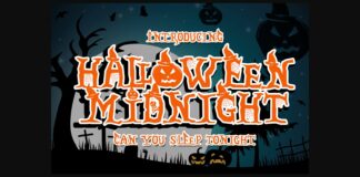 Halloween Midnight Font Poster 1