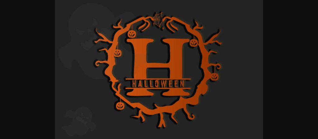 Halloween Monogram Font Poster 3