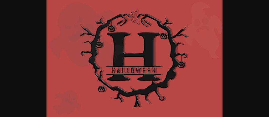 Halloween Monogram Font Poster 5