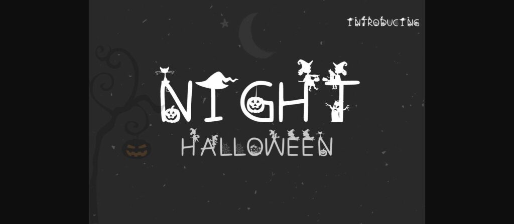 Halloween Night Font Poster 3