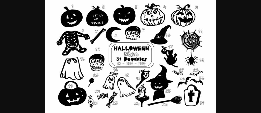 Halloween Night Font Poster 4