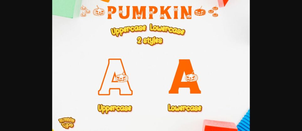 Halloween Pumpkin Font Poster 7