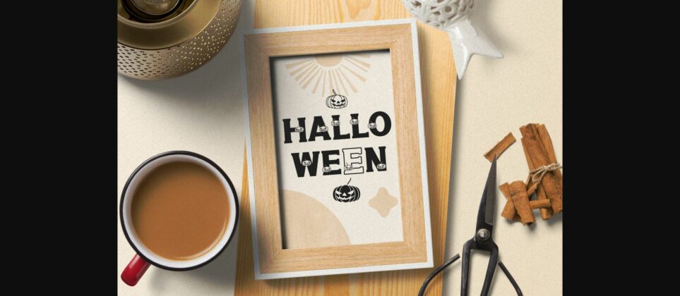 Halloween Pumpkin Font Poster 9