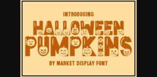 Halloween Pumpkins Font Poster 1