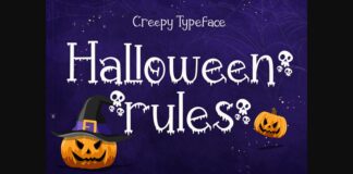 Halloween Rules Font Poster 1