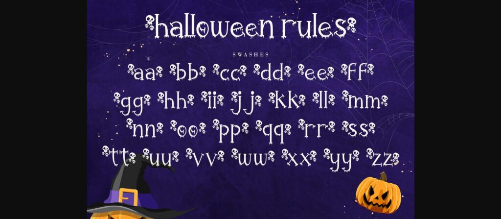 Halloween Rules Font Poster 11