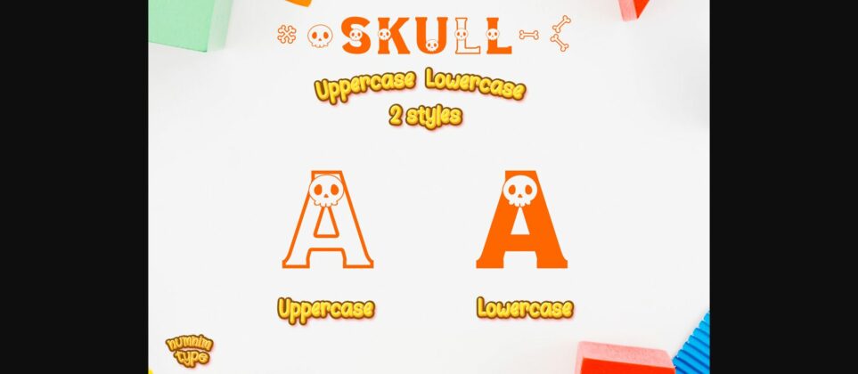 Halloween Skull Font Poster 7