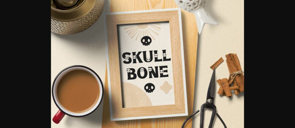 Halloween Skull Font Poster 9