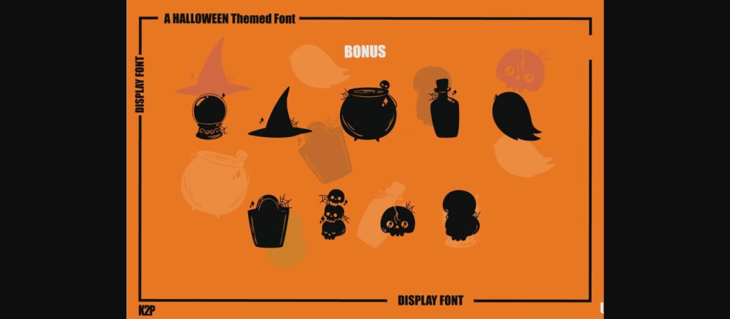 Halloween Skull Font Poster 8