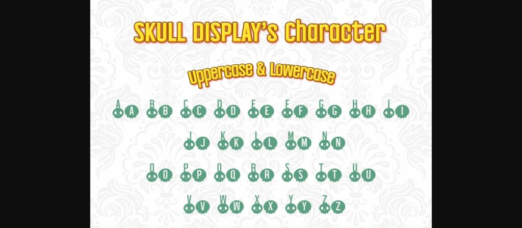 Halloween Skull Font Poster 4