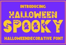 Halloween Spooky Font Poster 1