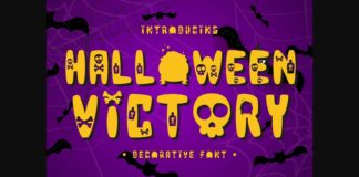 Halloween Victory Font Poster 1