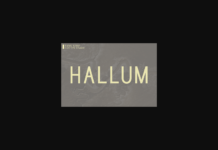 Hallum Font Poster 1