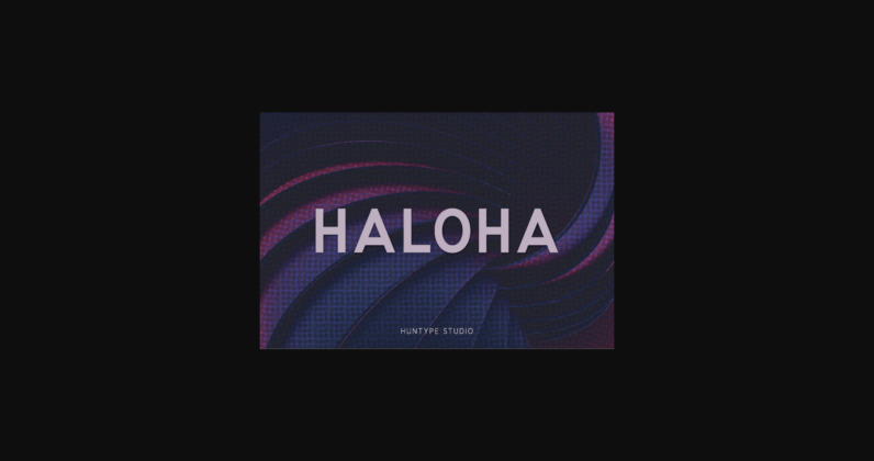 Haloha Font Poster 3