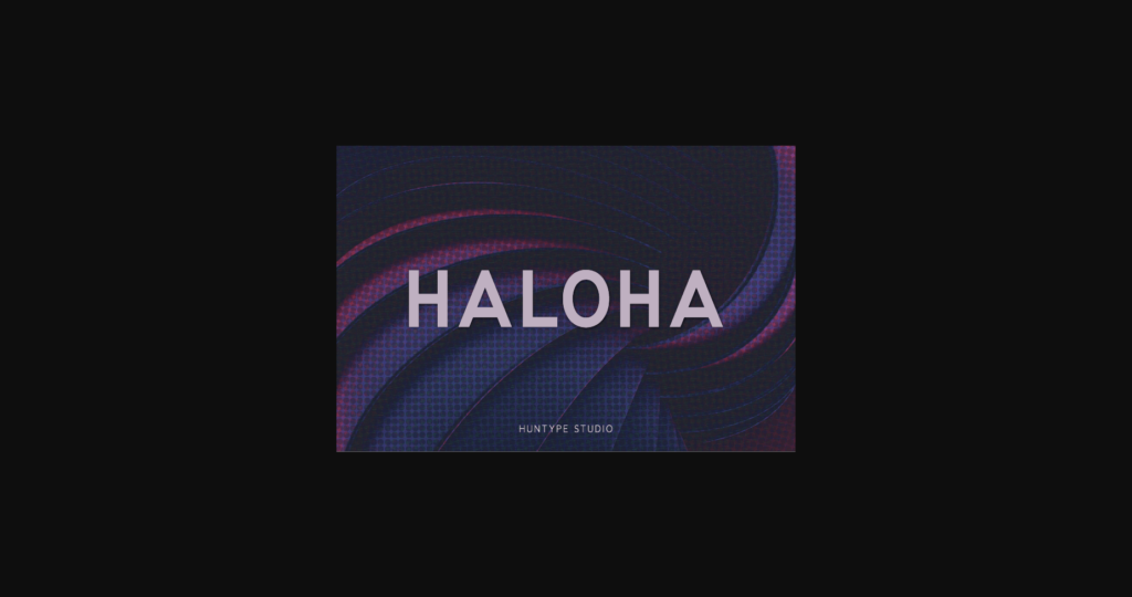 Haloha Font Poster 1