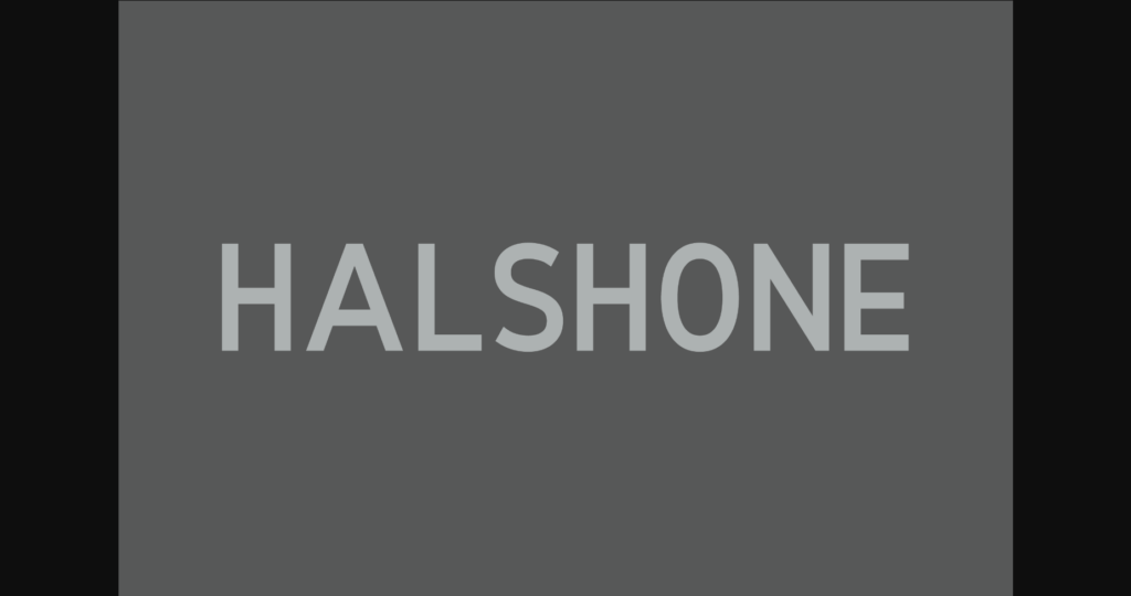 Halshone Font Poster 3