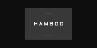 Hambo Font Poster 1