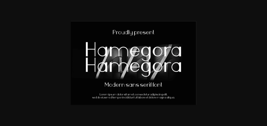 Hamegora Font Poster 3