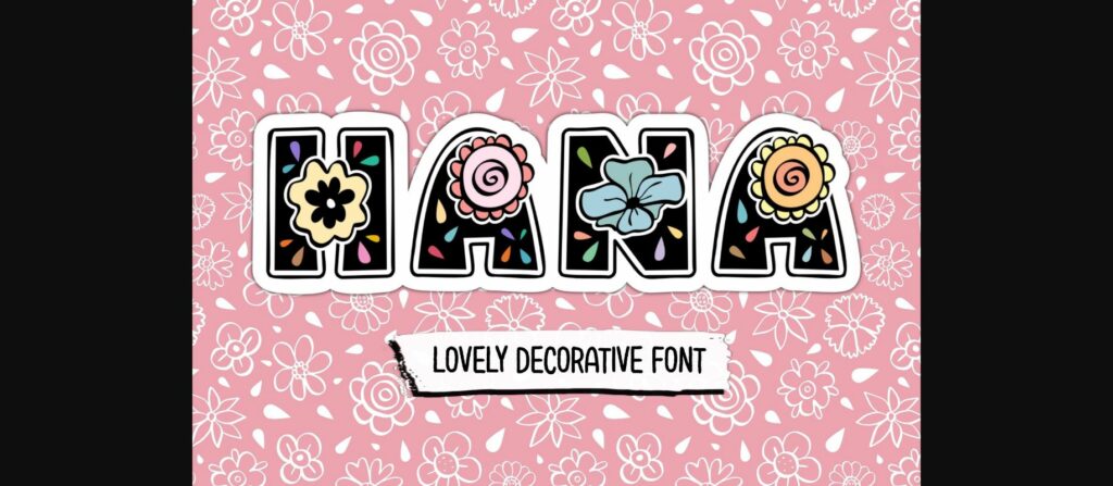 Hana Font Poster 3