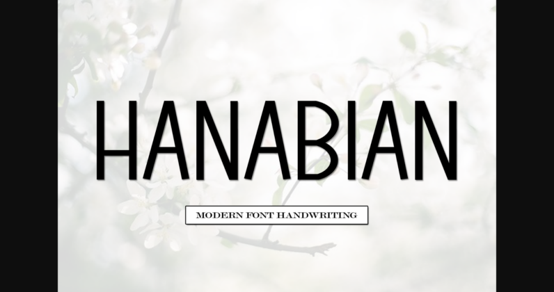 Hanabian Font Poster 3