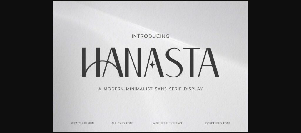 Hanasta Font Poster 3