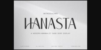 Hanasta Font Poster 1