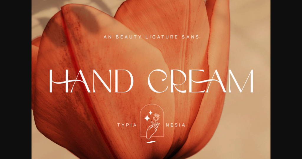 Hand Cream Font Poster 3