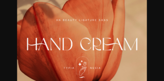 Hand Cream Font Poster 1