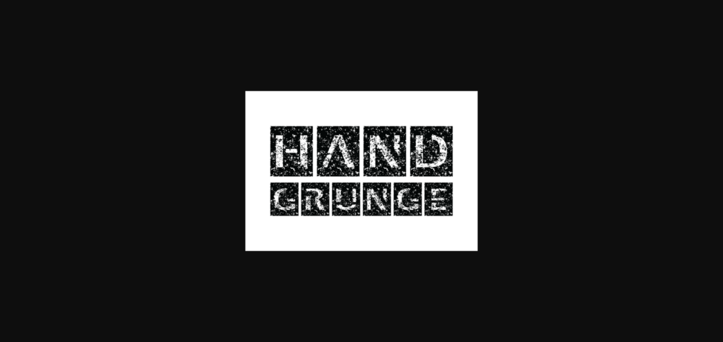 Hand Grunge Font Poster 3