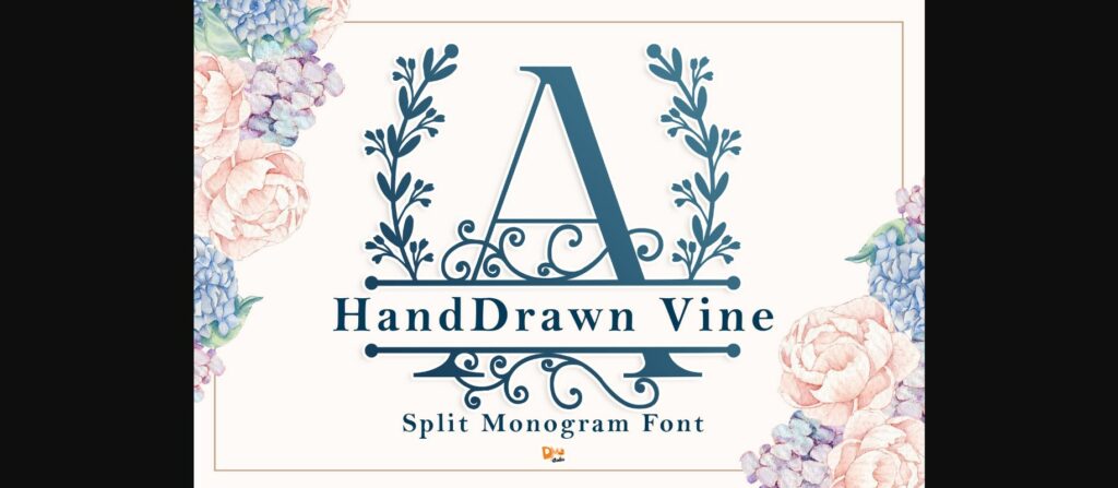 Handdrawn Vine Font Poster 3