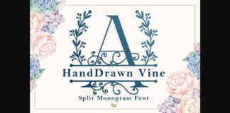 Handdrawn Vine Font Poster 1