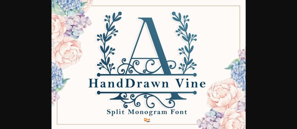 Handdrawn Vine Font Poster 1