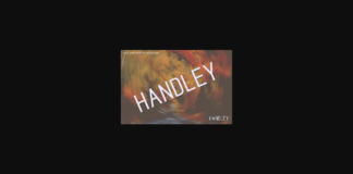 Handley Font Poster 1