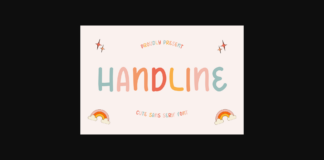 Handline Font Poster 1