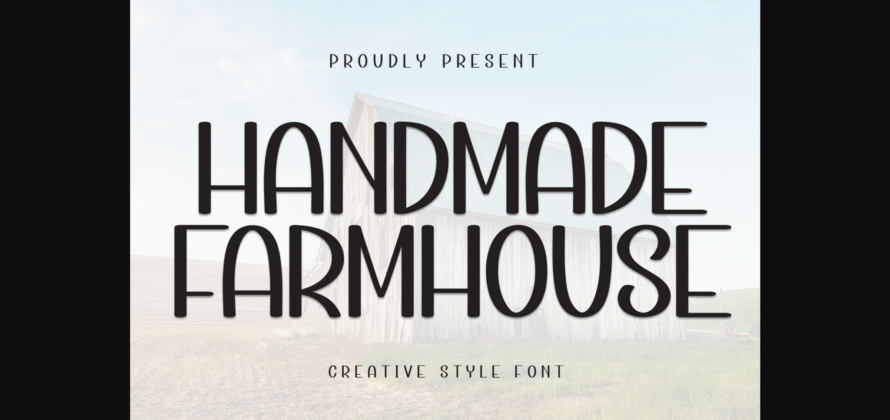 Handmade Farmhouse Font Poster 3