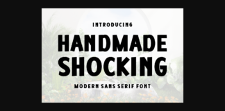 Handmade Shocking Font Poster 1