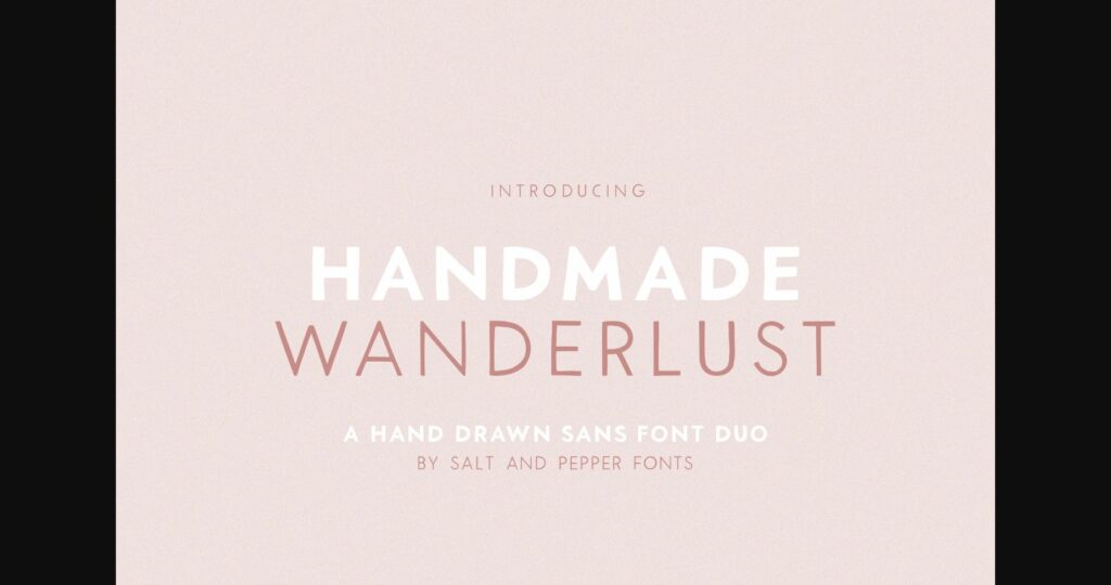 Handmade Wanderlust Duo Font Poster 3