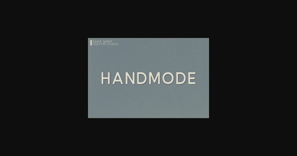 Handmode Font Poster 3